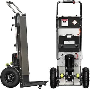 Electric Stair Climbing Hand Trucks Dolly Cart for Moving, 880lb Heavy Duty Folding Stair Climber Cart Hand Trolley Motor Battery Powered for Furniture Family Logistics Warehouse