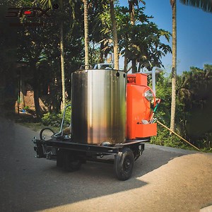 [Hot Item] Industrial Stainless Steel Insulated Road Marker 100kg Capacity Electric Line Road Marking Machine