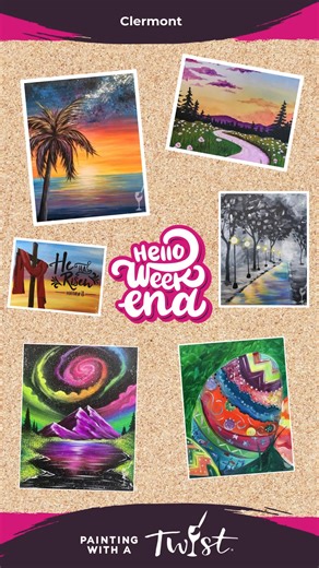 Welcome to the Weekend Clermont! We have tons of events to wind down with. 🔗 Click the link in our bio to reserve your spot. . . . . #PWATClermont #horizonwestmoms #Groveland #minneolafl #PaintAndSip #lakecountyflorida #pwatclermont #horizonwest #horizonwestfl #clermont #horizonwesthappenings #lakecountyfl #lakecounty #lakecountyevents #grovelandfl #PaintParty | Painting with a Twist