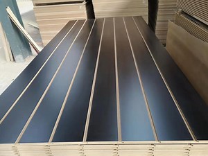 [Hot Item] 1220X2440X18mm Slatwall Tablero MDF Slatwall Groove MDF Paneles Ranurados