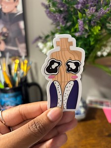 Crying Kinger Vinyl Sticker: TADC, Digital Circus Decal - Etsy