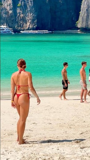 🇹🇭Maya Bay Beach Wonderful Summer Holiday Nice Day 95⛱️ #mayabeach #mayabay