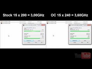 AMD Athlon II X2 250 - 3GHz vs OC 3,6GHz