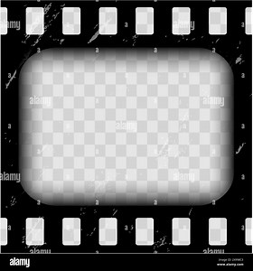 Old cinematic frame, video film strip. Retro vintage tape empty template with slide. Tape border, grunge textured silhuette. Video photo reel on transparent background . Vector illustration Stock Vector Image & Art - Alamy