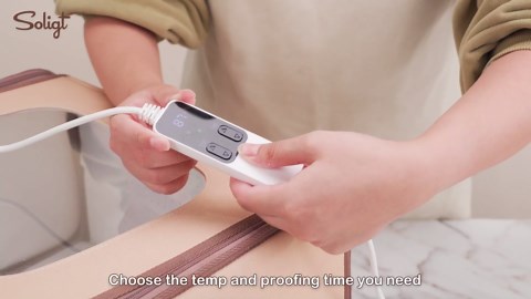 Soligt Homemade Sourdough Proofing Box, Collapsible Fabric Zippered Bread Proofer for Dough and Yogurt Fermentation with Temperature & Timer Controller