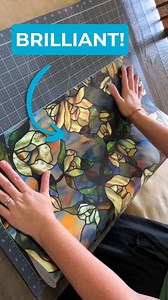 She uses contact paper for this stunning home upgrade