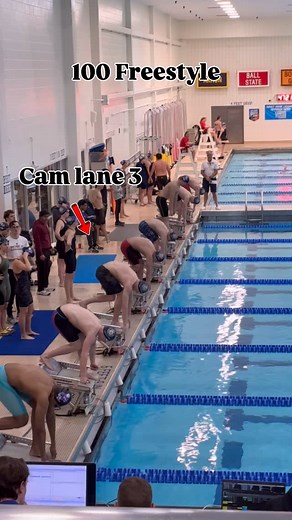 Cam the Man in the 100 free. Lane 3 with a new PR by 1 second. 47.00 🔥#gogriffs | Laura Upchurch