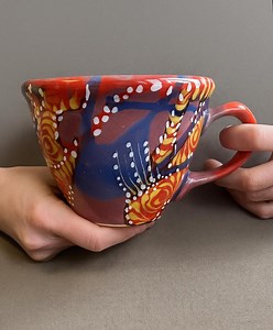 Pink Large Ceramic Pottery Mug, Handmade, 17 Oz, Christmas Gift - Etsy Canada