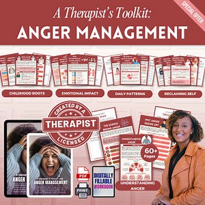 Anger Management Workbook | Teens | Managing Emotions | Stress | Coping Skills