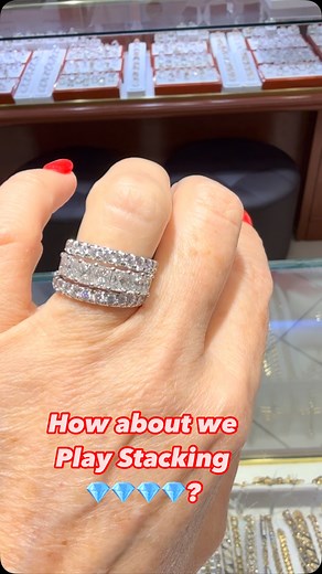 I love that game❤️ Anything with Natural diamonds it’s a Yessss for me❣️❣️✨✨✨✨ #stackingjewelry #stackingrings 🌴 For over 40 years, we’ve been your trusted jeweler, offering a stunning selection of engagement rings, eternity bands, wedding bands, and exquisite gemstone jewelry—plus so much more! 💎✨ Take advantage of our 0% financing options—stop by for details. We’d love to help you find the perfect piece! Our hours are 10 AM - 5 PM, Monday through Saturday. For any questions, feel free to cal