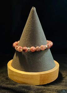 Marbled Earth Tone Beaded Bracelet - Etsy