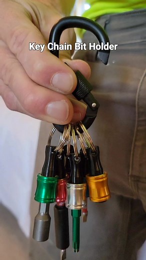 49K views · 558 reactions | 6PC 1/4inch Hex Screwdriver Bits Holder Quick Change Keychain #bitholder #keychain #amazon | Go Build Stuff | Facebook