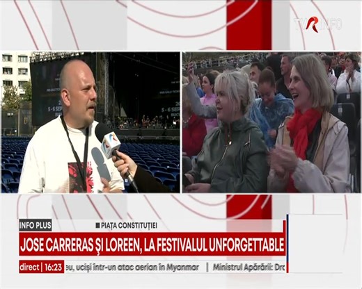 Festivalul Unforgettable se încheie în această seară. Ce concerte au programat organizatorii pentru următoarele ore | Ştirile TVR