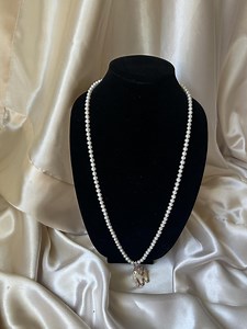 Elegant Long Pearl Necklace With Gold Elephant Pendant (NK8-2) - Etsy Canada