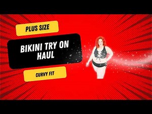 SOLYHUX Plus Size Black Bikini Set Real Body Fit Guide 4K