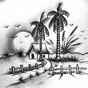5K views · 187 reactions | Two coconut tree sketch #treedraw #artwork #sketch | Md. Takbir Hossain | Facebook