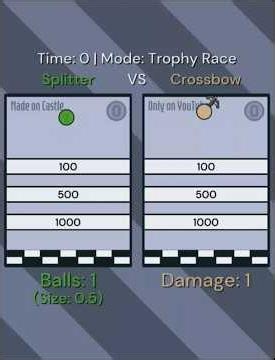 Season 4 Trophy Race: Splitter (Duplicator) VS Crossbow (Arrow) | #satisfying #physics