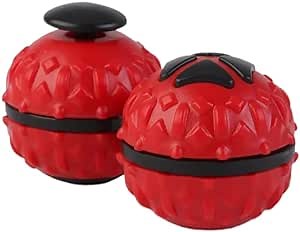 DeStress Fidget Multifunctional Massage Ball Toy for Adults OCD ADD ADHD ASMR (Red)