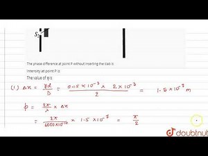 Young\\'s double-slit experiment setup with ligth of wavelength `lambda = 6000 `, distance betwee...