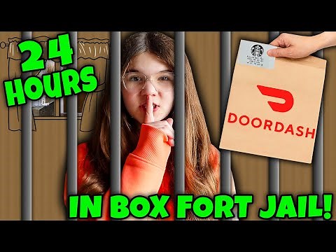 24 Hours In BOX FORT JAIL!