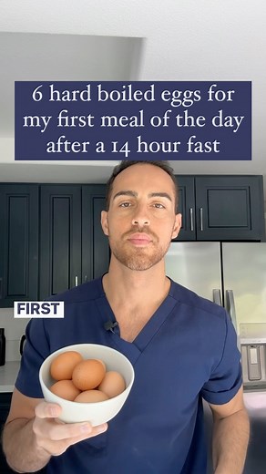 6 hard boiled eggs for my first meal of the day. I did a 14 hour intermittent fast overnight and I am breaking my fast now with six hard boiled eggs. I like to do a couple of 14 to 16 hour intermittent fast each week. The other days of the week I make sure to get at least 12-13 hours. there are so many incredible benefits to intermittent fasting. But those with any adrenal, thyroid, or blood sugar issues may want to speak with her doctor before doing intermittent fasting as it may not be right f