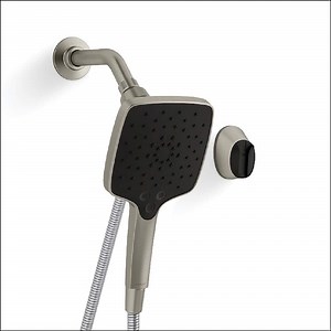 Reviews for KOHLER Rain Duet 3-Spray 1.75 GPM 5.125 in. Wall Mount Handheld Shower Head with Hose in Vibrant Brushed Nickel | Pg 2 - The Home Depot