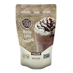 Coconut Cloud: Mocha Frappe Frozen Blended Iced Coffee Latte Mix | Instant: Add Ice + Favorite (Nut) Milk, Blend & Enjoy | Natural, Delicious, Creamy Coffee & Chocolate (Dairy Free, Gluten Free, Vegan), 6 Servings
