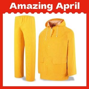 [Hot Item] Men′ S Work Rain Jacket Set Adult Waterproof Rain Gear 20%off