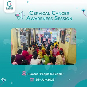 📢 On the 25th of July CAPED India conducted an awareness session for 50 underprivileged women to educate them about Cervical, Breast and Oral Cancers and its effect on women. 📍 The awareness workshop was done in collaboration with Humana People to People a non profit organisation. ‼️ Contact us today to host free awareness sessions in your organisation and take a step towards reducing Cervical Cancer cases in India. #CervicalCancer #Awareness #HPVvaccination #hpv #awarenesssessions HUMANA PEOP