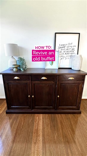 What do you think of the finished buffet? Learn how to do it yourself here: https://bit.ly/4aVibyd | Inspirations Paint