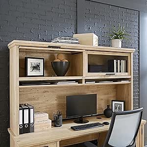 Sauder Mason Peak 72" Hutch, Prime Oak Finish