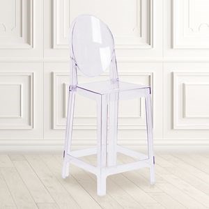 [Hot Item] Contemporary Modern Glam Barstool Modern Chair Stool Side Chairs Molded Plastic Bar Stool