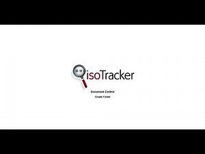 How to create folders in the isoTracker Document Control software