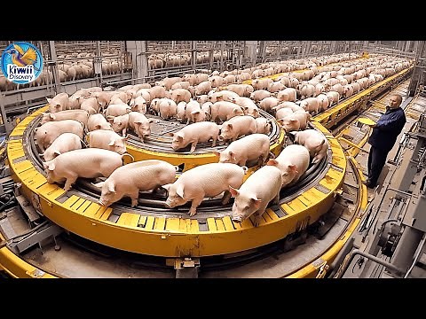 Inside a Modern Pig Farm: How High Tech Farming and Processing Transform Millions of Pigs for Meat!