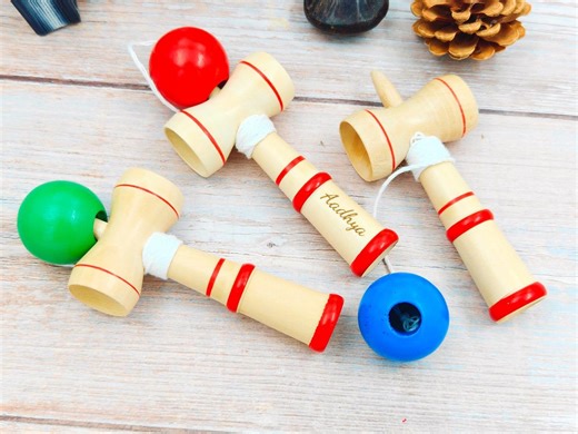 Personalized Wooden Kendama - Classic Japanese Toy, Handmade Gift, Hand-eye Coordination Game, Competitive Gift, Cup & Ball Game - Etsy