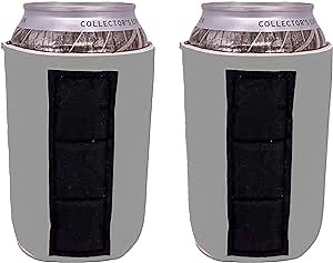 Amazon.com: Blank Magnetic Can Coolie (2 Pack Gray): Home & Kitchen