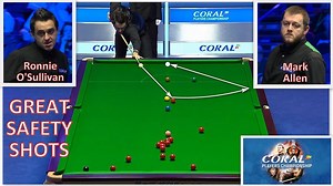 6K views · 91 reactions | Impressive safety shots! Enjoy! #RonnieOSullivan #MarkAllen #PlayersChampionship #Snooker | Snooker Passion | Facebook
