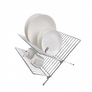 [Hot Item] Kitchen Storage Tool Collapsible Dish Drying Rack Plate Drainer Shelf