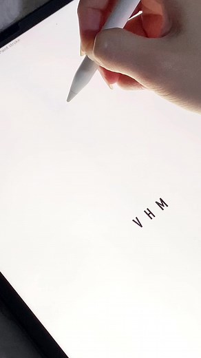 VHM Minimalist Monogram Logo | If interested please email us at signcreatorco@gmail.com | La Signora