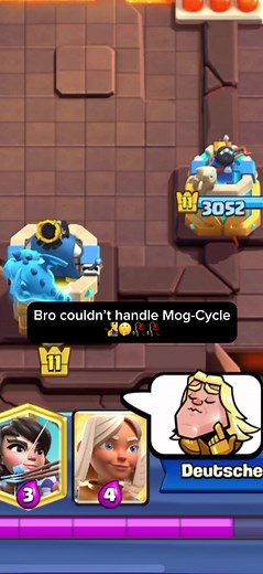 „Just dash at troops“ Brutal. #cr#clash#clashroyale#fyp | clash royale