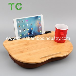 [Hot Item] High Quality Bamboo Computer Laptop Bed Tray Bamboo Laptop Lap Desk