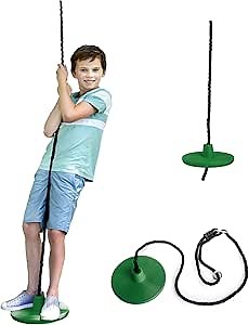 Amazon.com: Squirrel Products Heavy Duty Plastic Tree Swing - Disc Rope Swing with Leg Protectors - Additions & Replacements - Outdoor Play Equipment - Green : Everything Else