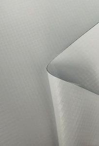 [Hot Item] 1000d9X9 16oz 540GSM White/White Blackout PVC Tent Tarpaulin Lonas