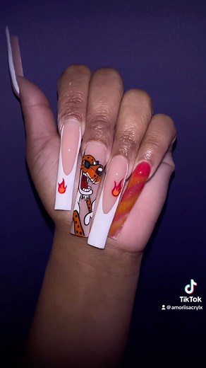 Asia Amorii💕 on Instagram: "These were so fun to do!! Chester nail set🔥 and who doesn’t love hot fries😫🔥. • • • #Amoriisacrylx #fortpiercenails #772nails #fortpiercenailtech #verobeachnails #portsaintlucienails #nailarttech #handrawnnailart #detailednailart #nailstagram #3Dnailartdesign #shimmerynails #creativenailart #cutenailinspo #birthdaynailinspo #nailartfreestyle #frenchtipnailart #classynailart #boujeenails #blingedoutnails #nailsofthemonth #nailpornography #nailaddicts #independentna