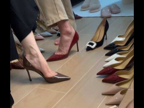 Liveshow 👠 OLD ✨ Asian beautiful pantyhose high heels nylon try on heels for girl stockings 👠✨