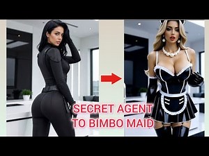 Secret Agent Transformation into a Bimbo Maid #bimbo #aitransformations #maid #mindcontrol 