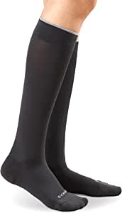 Premium and Stylish Compression Socks for Multipurpose Wear (Charcoal, Wide Calf Large)