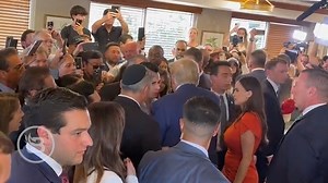 Trump and his supporters prayed at a local Miami restaurant after Trump made a surprise visit amidst his arraignment: "We declare Communism will not come to our shores." | TheBlaze