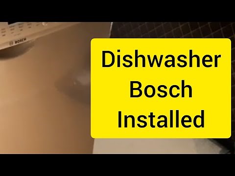 DISHWASHER INSTALLATION( BOSCH) SILENCE PLUS 50 dBA