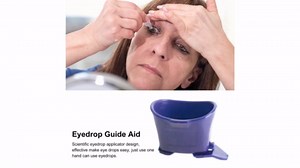 Dioche Eye Drop, Eye Drop Applicator, Dispenser Aids for Eyedrop, Eye Dropper Cup for Most Eyes Drops Medicine Bottle, Portable Eyedrop Aids Bottle Holder Tool